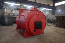 Цилиндрический паровой котел жаротрубный